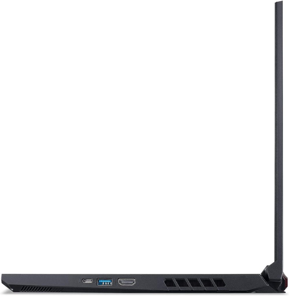 ACER AN515-57-585H Notebook Gamer Nitro 5, CI5 11400H, 8GB, 1TB SDD, (NVIDIA GTX 1650) Windows 11. 15,6” LED FHD IPS Preto e vermelho